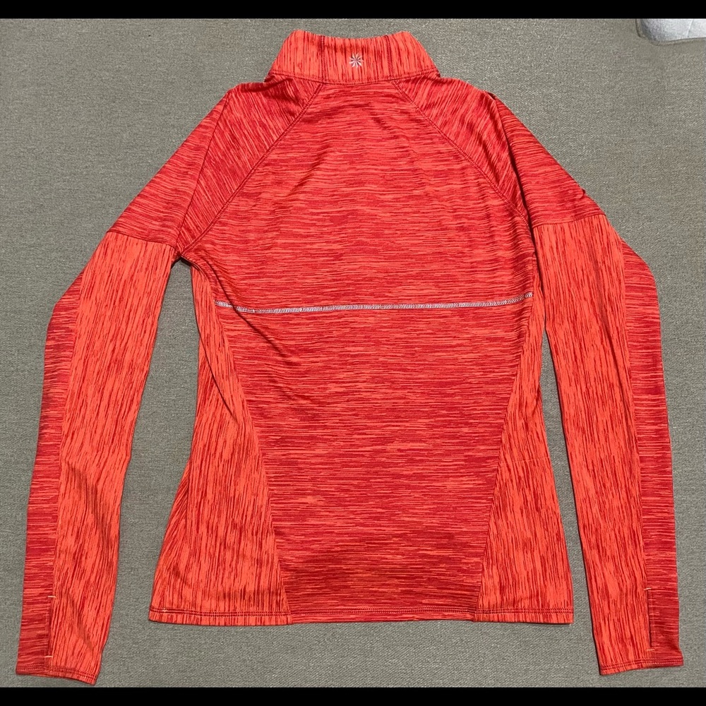 Athleta Half Zip Pullover Orange - image 2